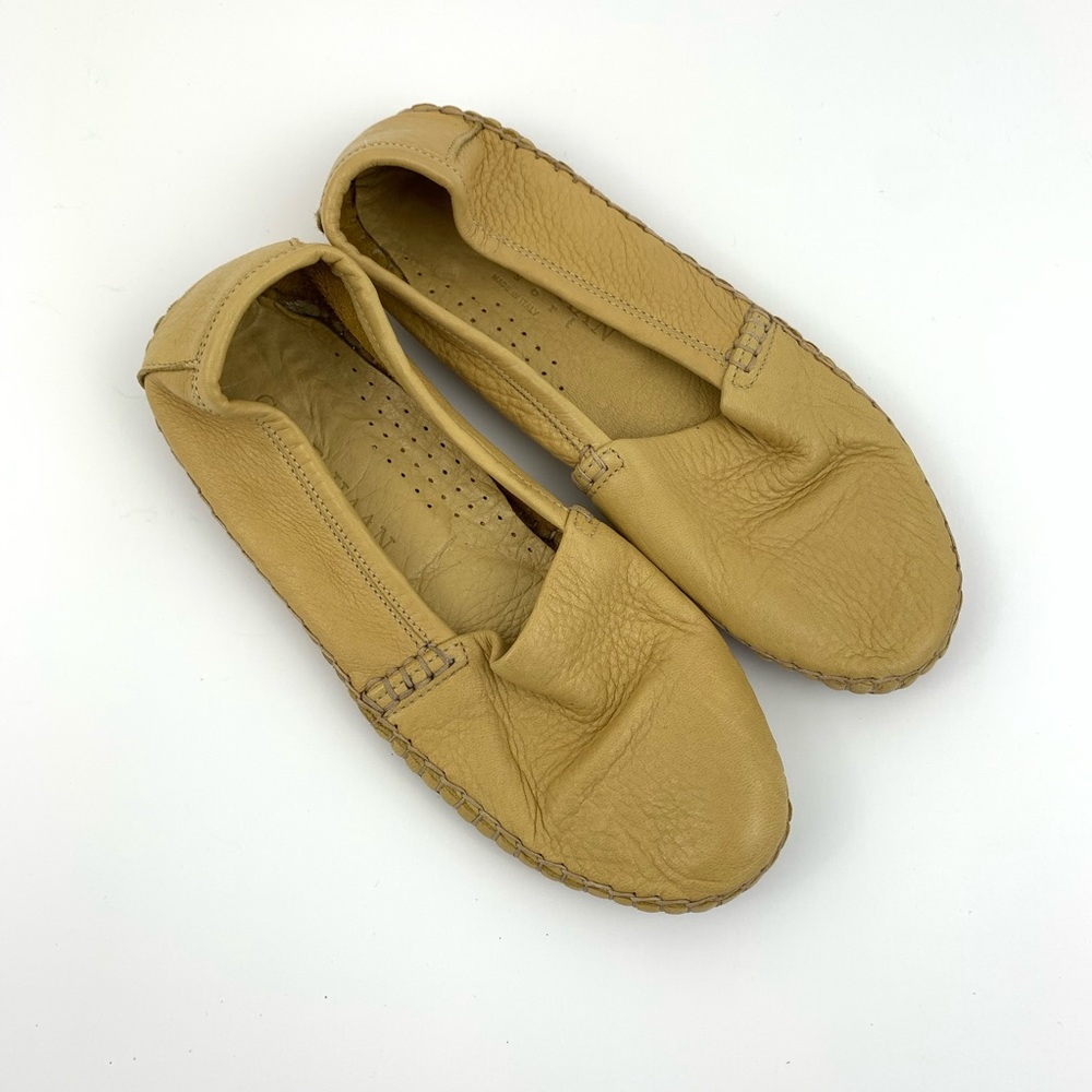 Cole Haan Resort Yellow Leather Loafers Flats